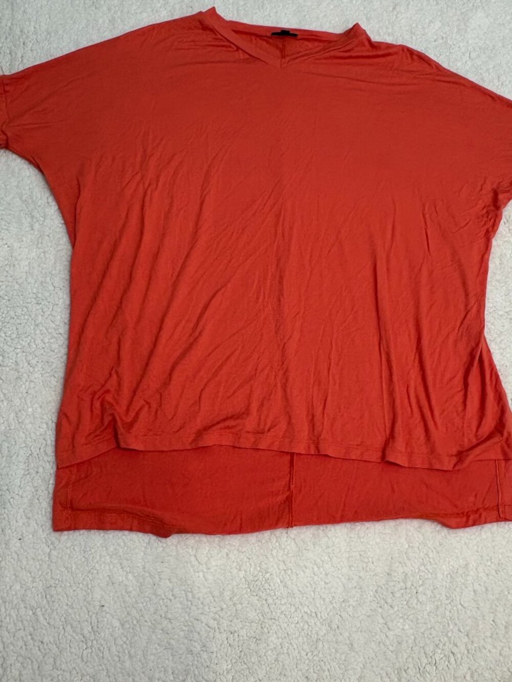 Coco + Carmen Coral V-Neck High-Low Tunic Top S/M